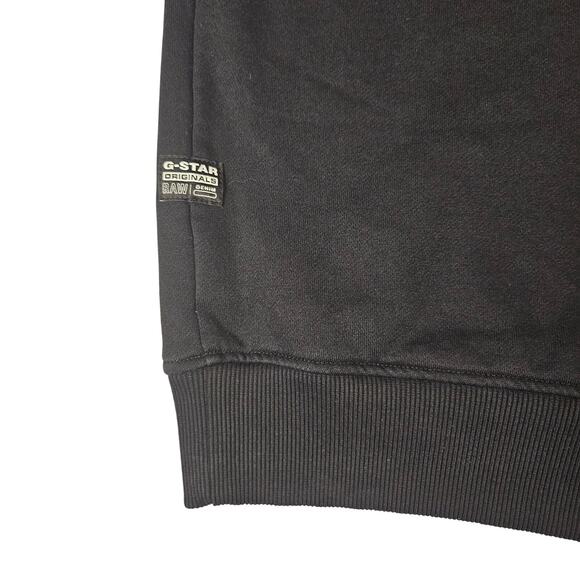 G-STAR RAW DOT Sweater Sweatshirt Mens XS Dark Black Graphic Crewneck Streetwear - Picture 7 of 15
